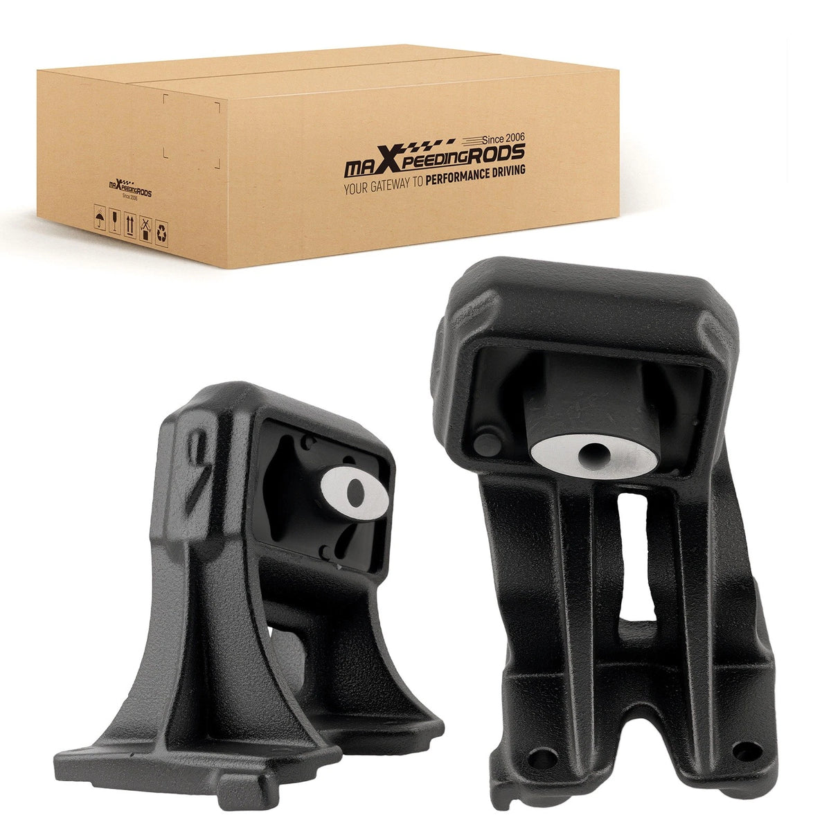 2X Engine Motor Mount Kit for Dodge Ram 1500 5.7L RWD (2006–2007) 55366665AB