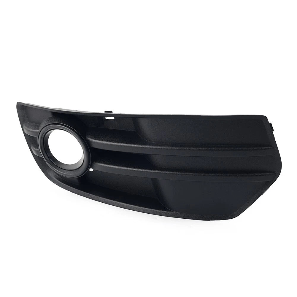 Front Lower Bumper Grille Cover for Audi Q5 (2009–2012) - Black, Fog Lamp Hole