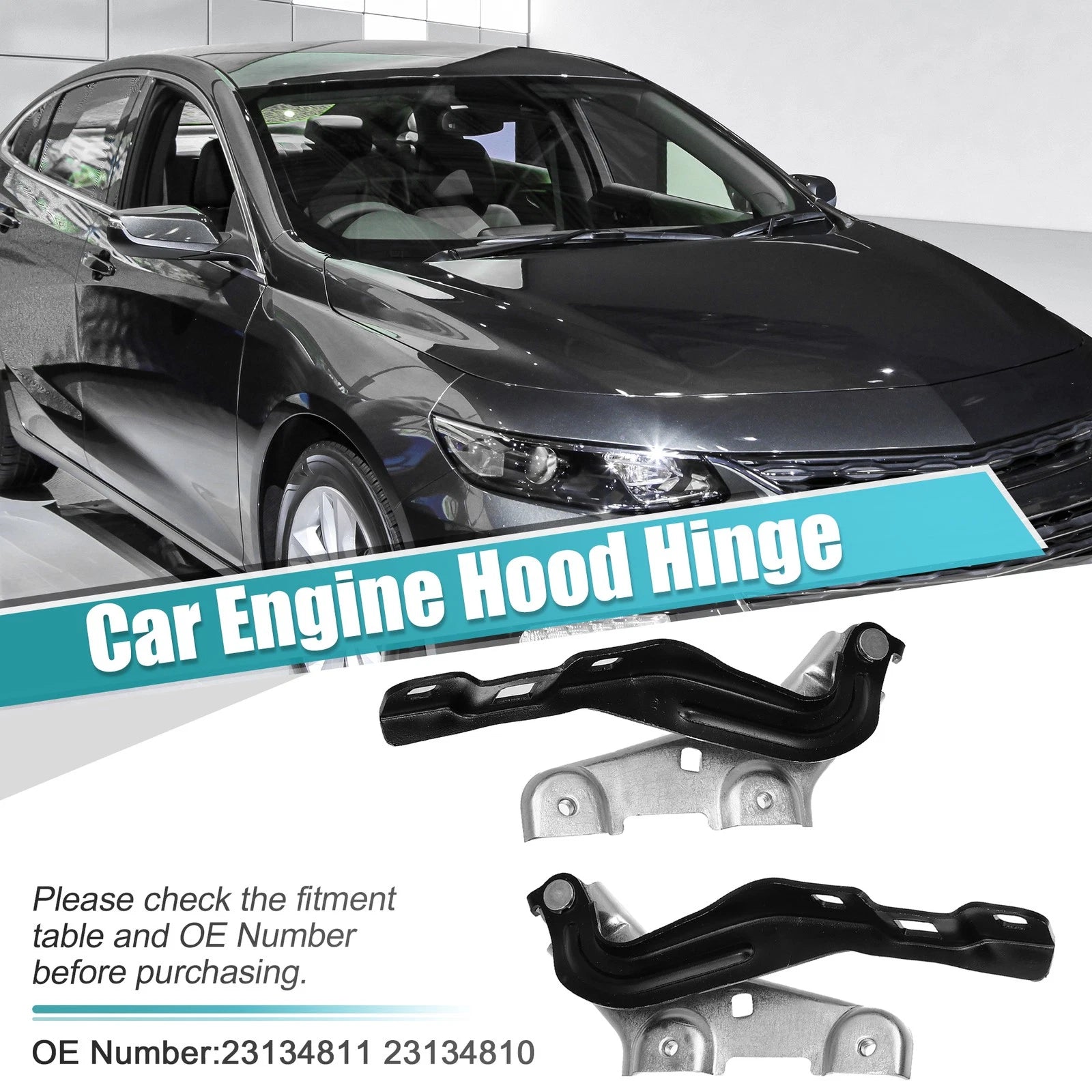 Hood Hinge Kit Right Left Replacement for Chevrolet 23134811 (2007–2013)