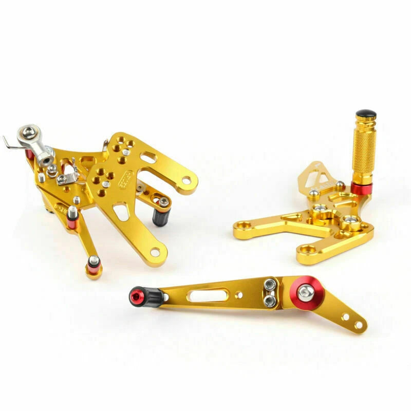 Aluminum Rearsets Footpegs Pedals for Yamaha MT-10 FZ10 (2017–2019) Gold T9