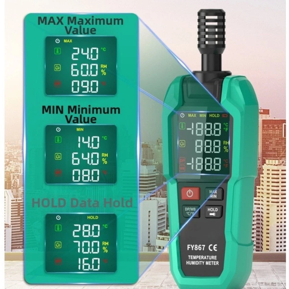 Digital Hygrometer Thermometer for Storage Use (FY867)