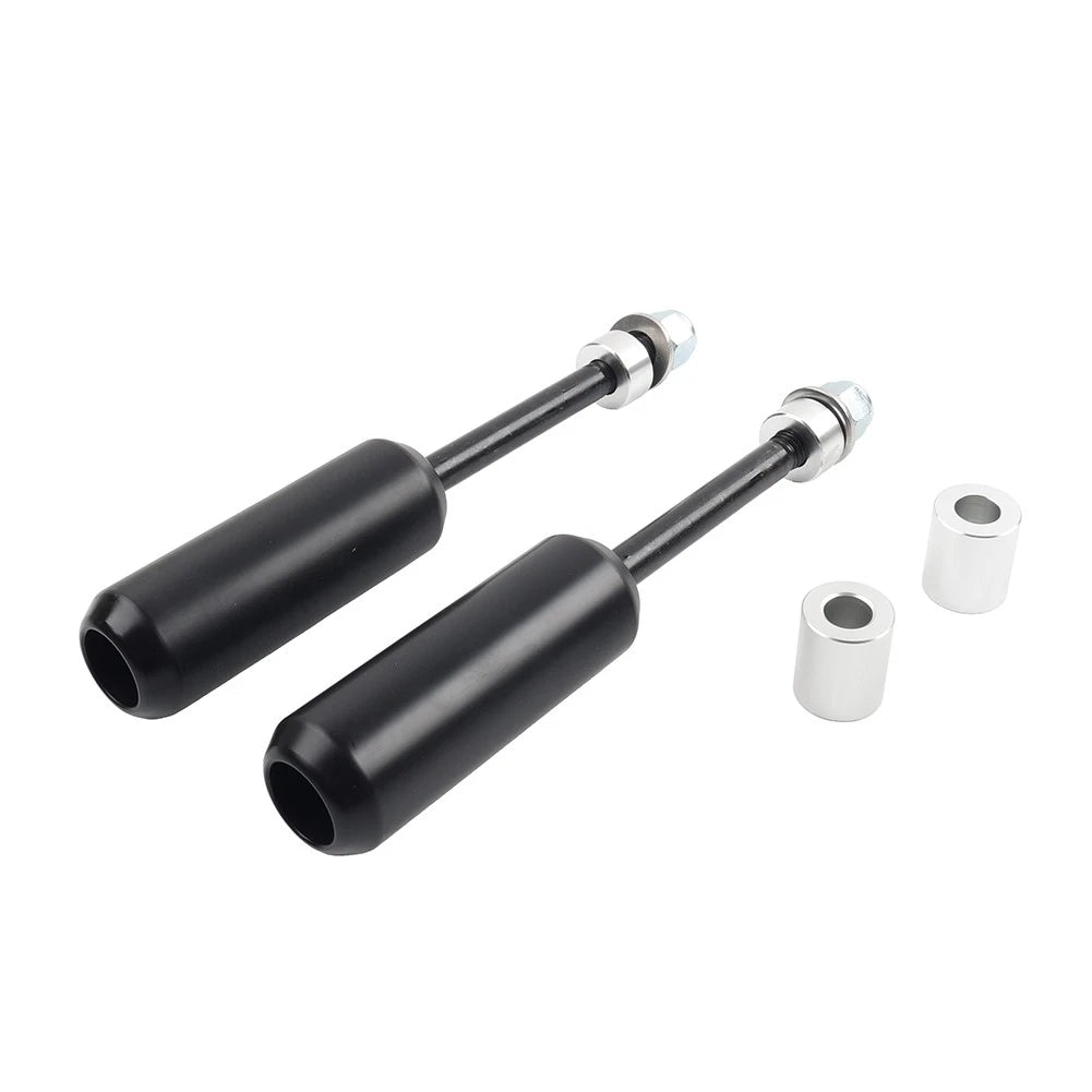 4.5" Left & Right Crash Bar Shock Frame Sliders Mounts For Harley Dyna 06-17