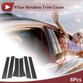 6Pcs Door Pillar Window Trim Replacement for Mitsubishi Xpander (2017–2023)