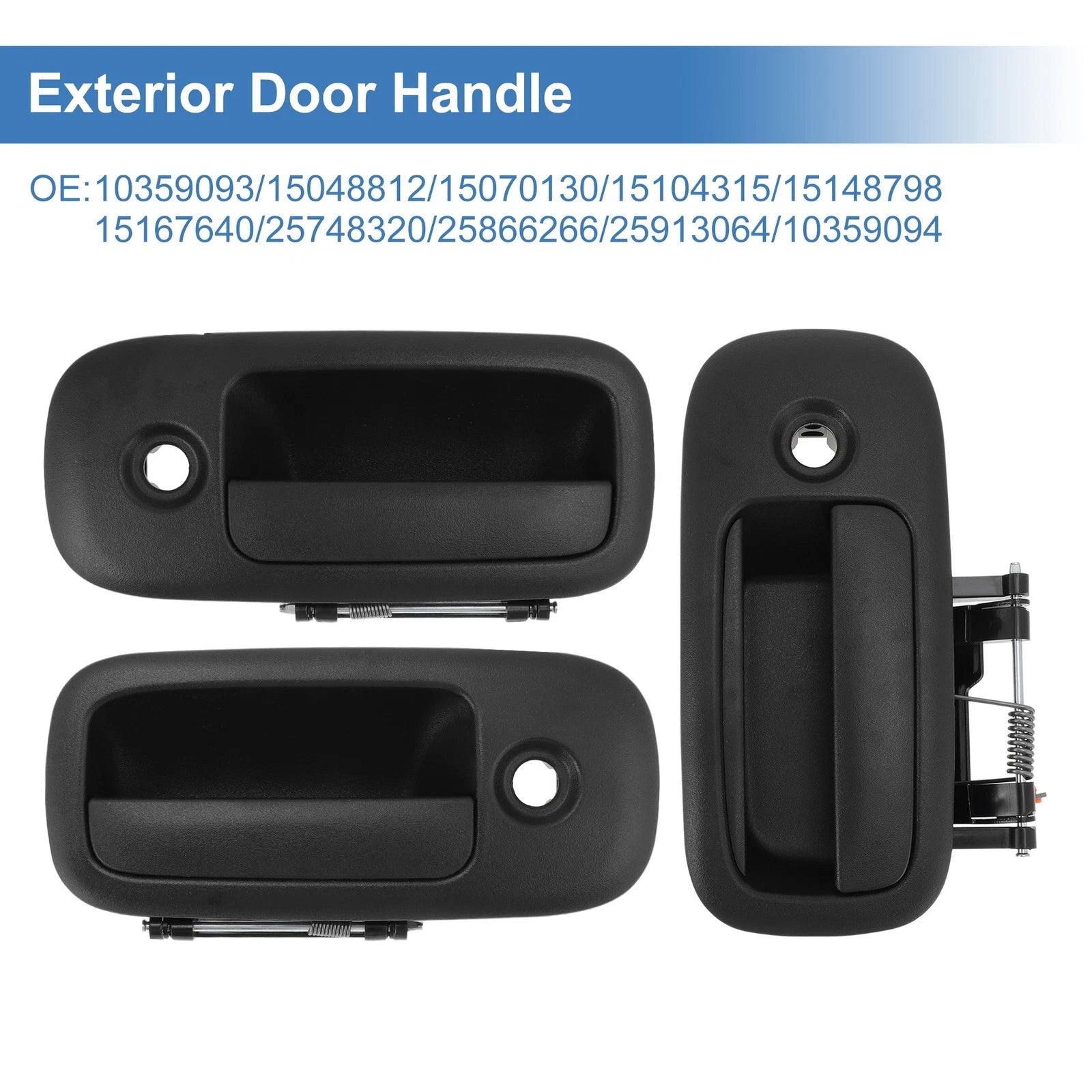 Door Handle Set Front Left and Right Rear Right for Chevrolet Express 1500 (2003–2023)