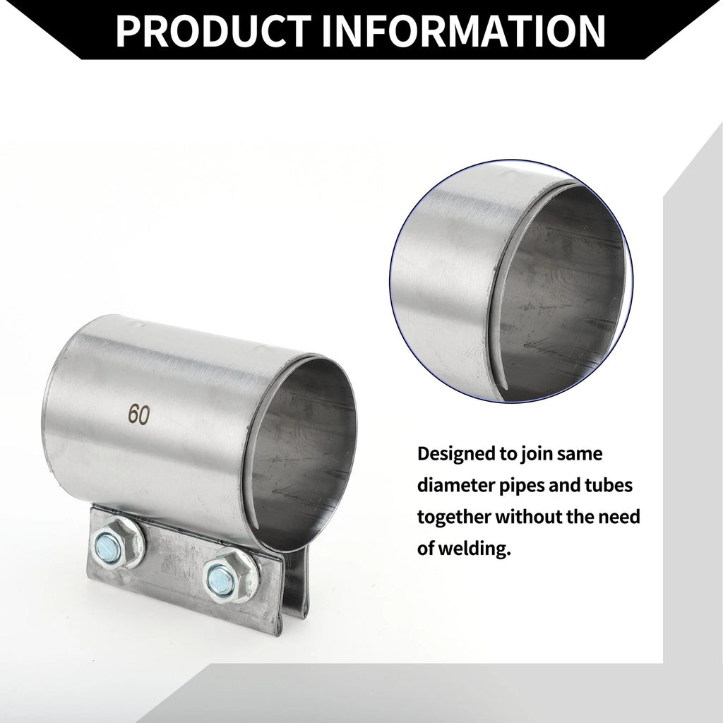 Exhaust Pipe Clamp for Car (2.36" 87mm)