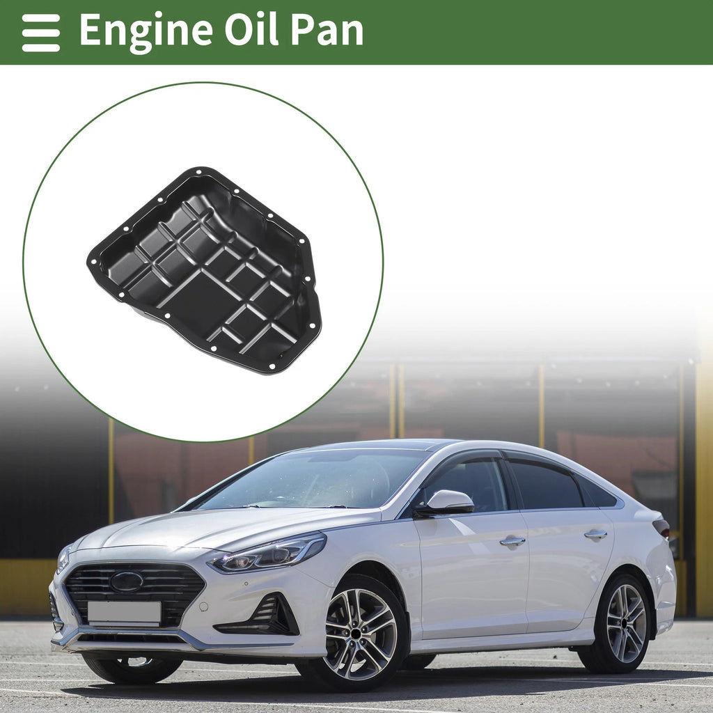 Engine Oil Pan Replacement for Hyundai Sonata (2009–2010) Iron Black
