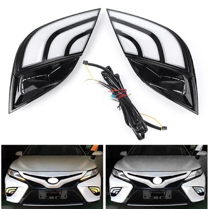 Dual Tone LED Daytime Running Lights DRL Yellow for Toyota Camry (2018)