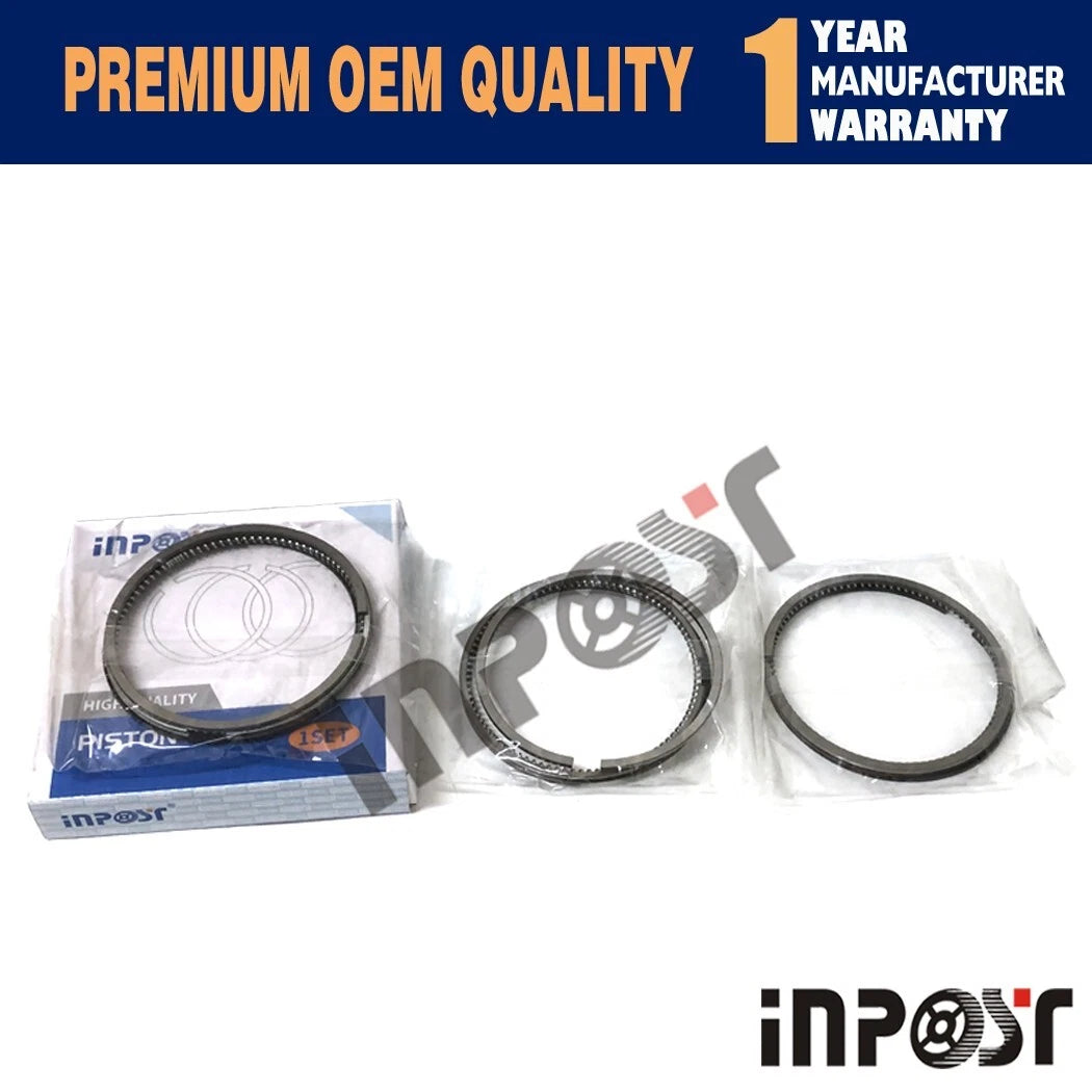 Set of 3 Piston Rings STD for Yanmar Engine (3TN84, 3TN84L)