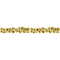 Wall Sticker Sunflower Edge Line for Home Decor (Removable, Matte)