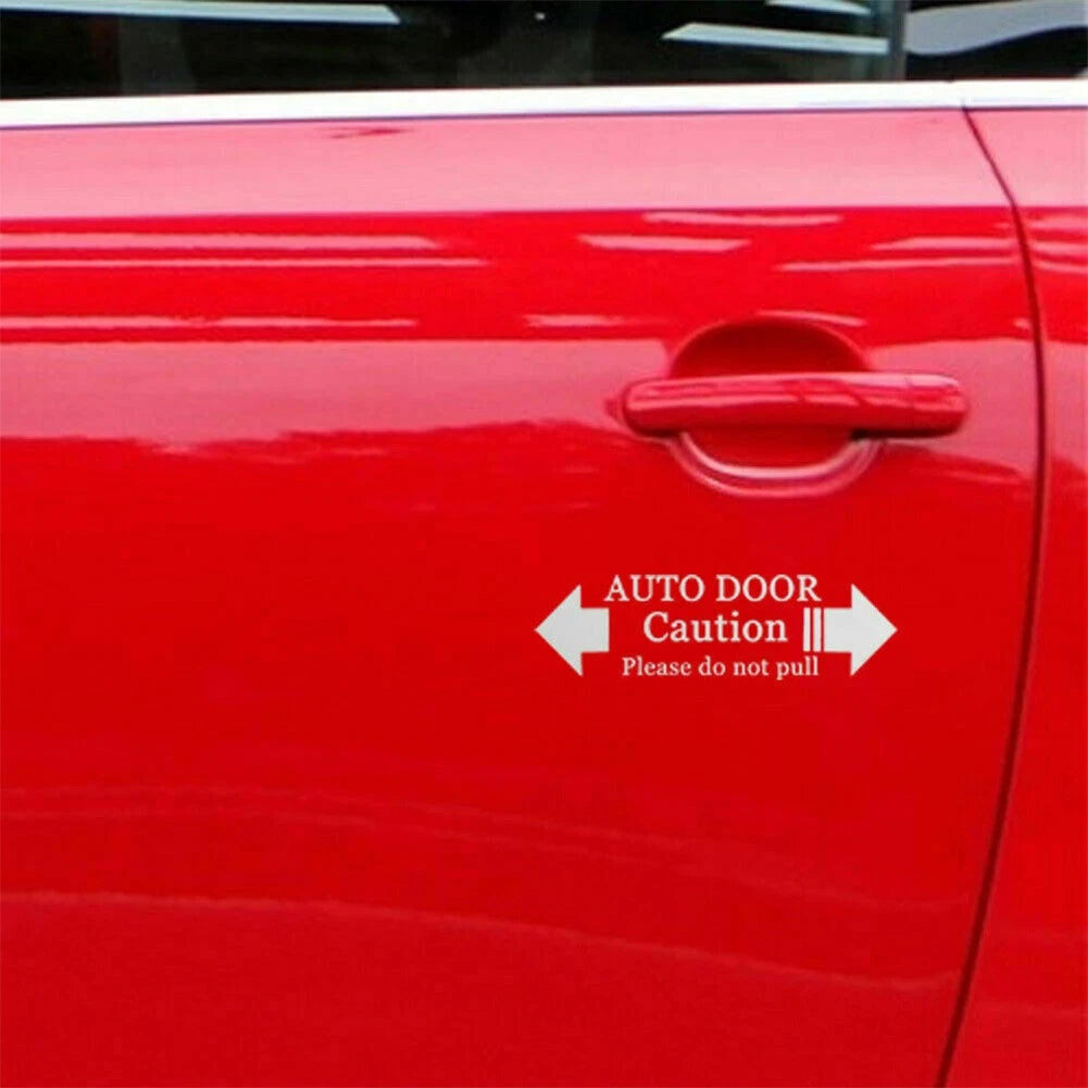 1PC Automatic Door Caution Decal for Universal Vehicles (2010–2023)