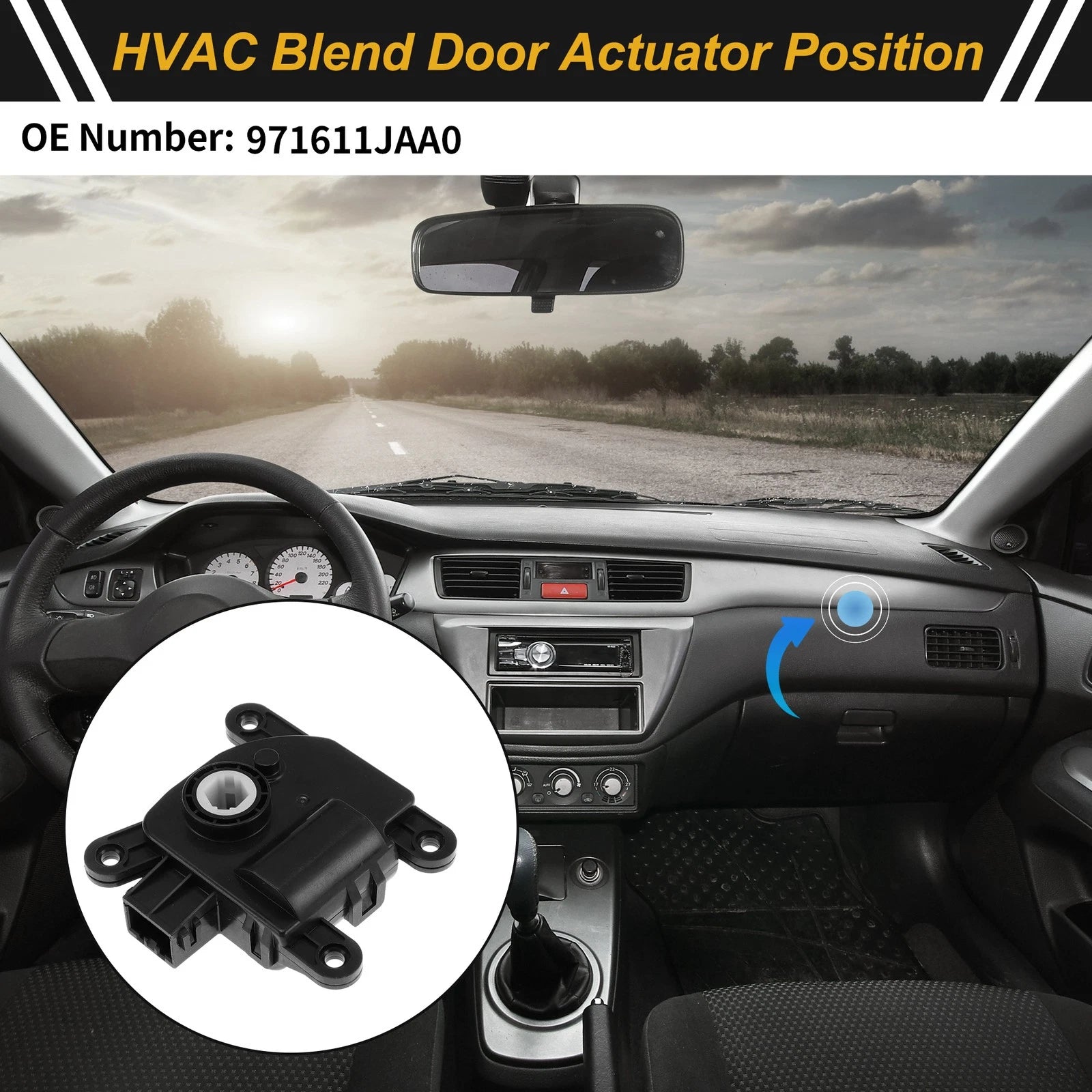 HVAC Heater Blend Door Actuator Replacement for Hyundai Palisade (2019–2022)