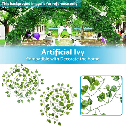 2X Artificial Ivy Vine Hanging Leaf Garland for Party Decor