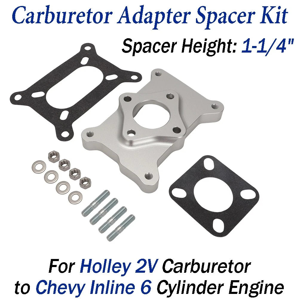 Carburetor Adapter for Chevy Inline 6 Cylinder (Holley 2V)