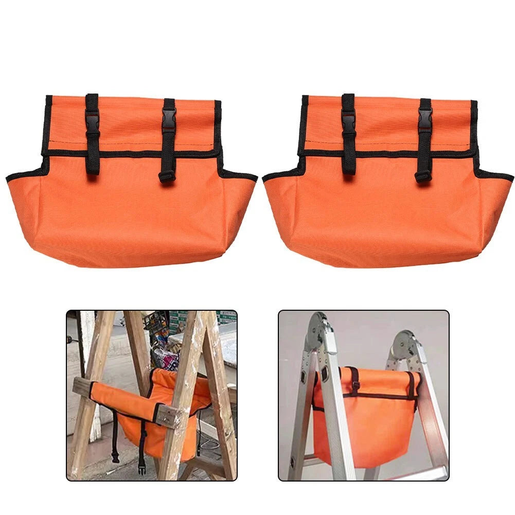 2X Heavy Duty Telescopic Ladder Tool Pouch for Easy Installation and Storage
