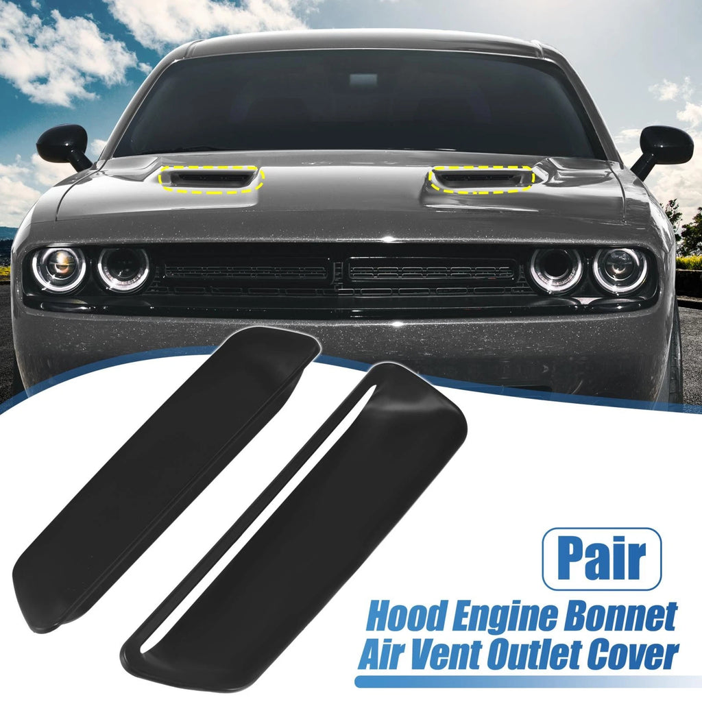 Engine Hood Air Conditioner Outlet Cover Trim Replacement for Dodge Challenger (2015–2023)