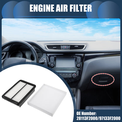 Set of 1 Engine Air Filter for Kia Forte (2019–2020) No. 28113F2000, 97133F2000