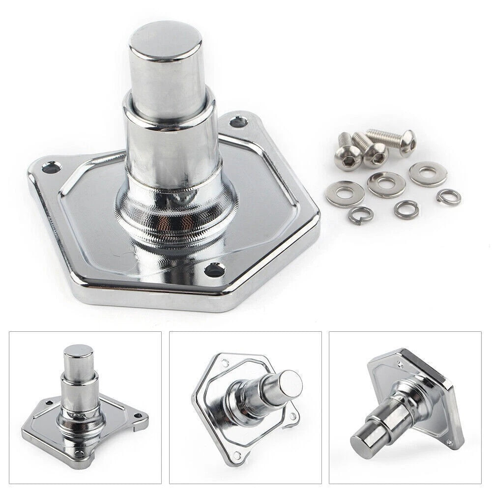 Chrome Solenoid Cover Starter Push Button for Harley Electra Glide (1991–2017)