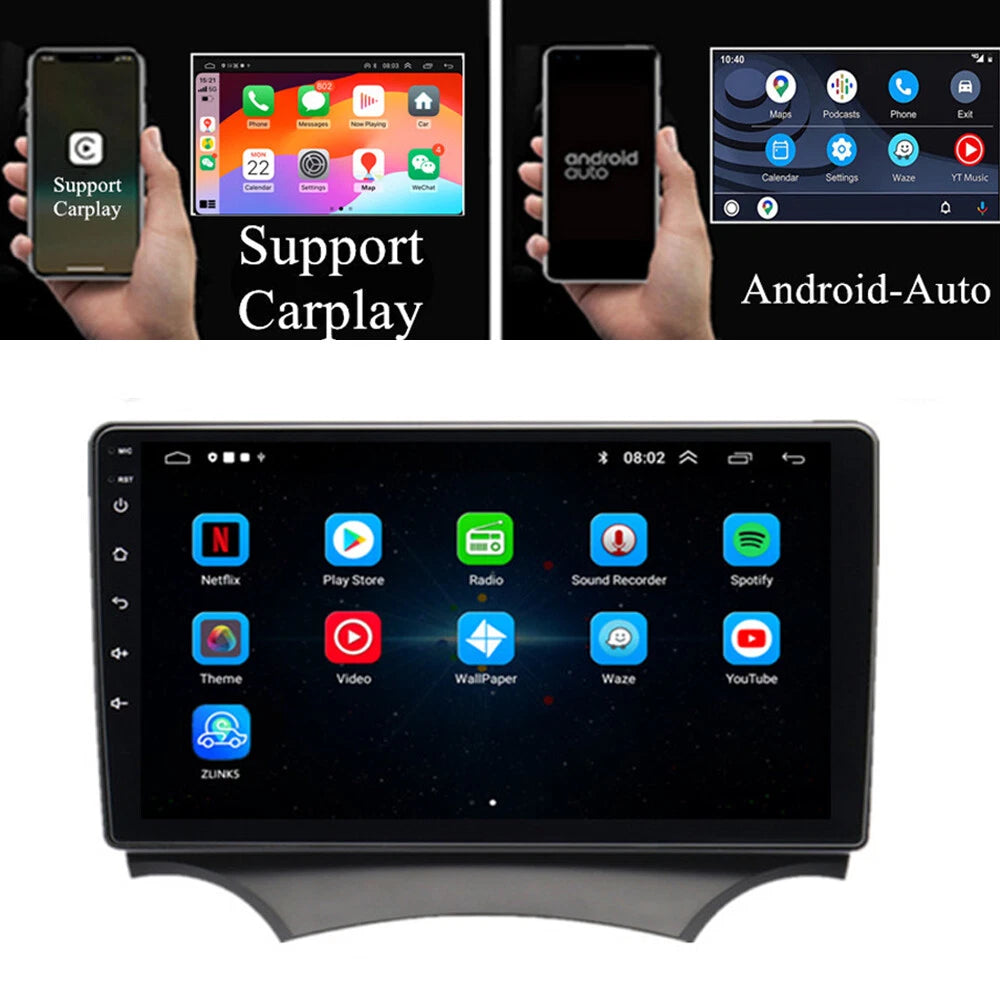 9'' Android Stereo Radio for Ford Ka (2008–2014) - GPS Navigation, Carplay
