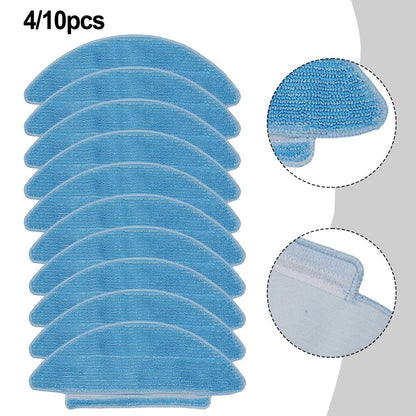 Set of 4 Replacement Microfiber Cleaning Pads for Airzeen Q6 SE Robots