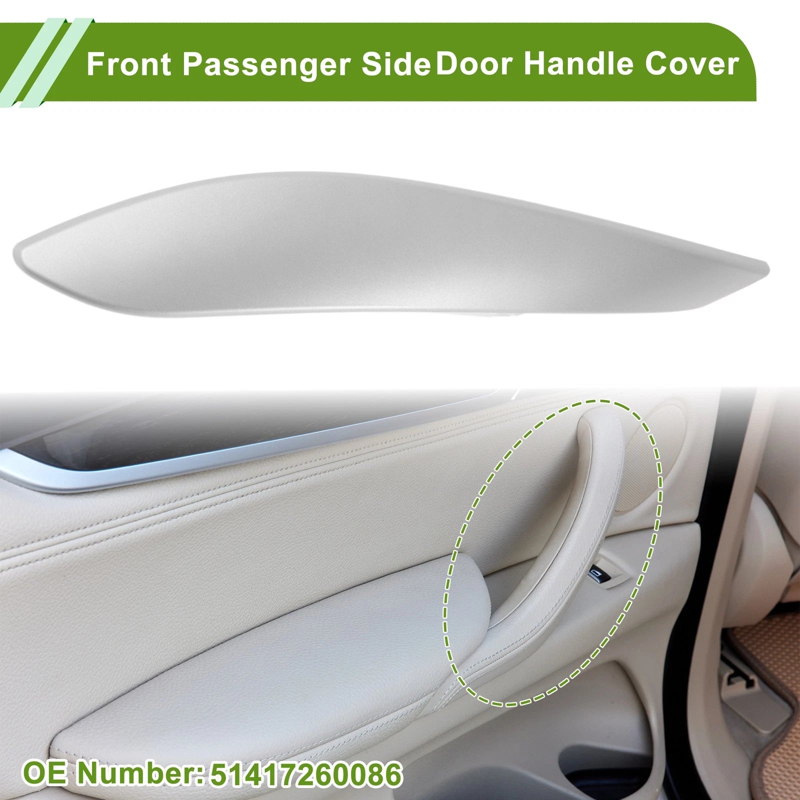 Door Panel Handle Pull Trim Cover for BMW 330i (2017) No. 51417260086