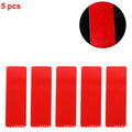 Reflective Bumper Decal for - Fluorescent Red Diamond Grid