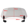 Adjustable Windshield Extension Spoiler for Motorcycle (36cm)