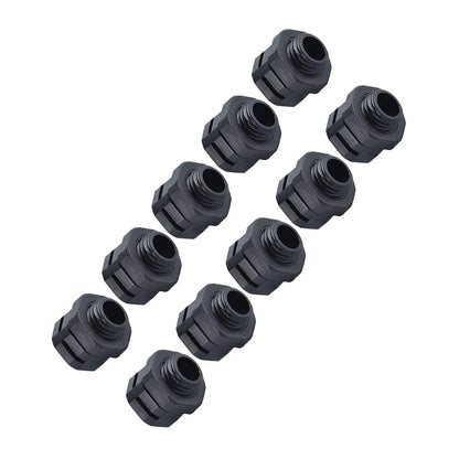 10 Pcs Black Ventilation Valves for Outdoor Security Lighting