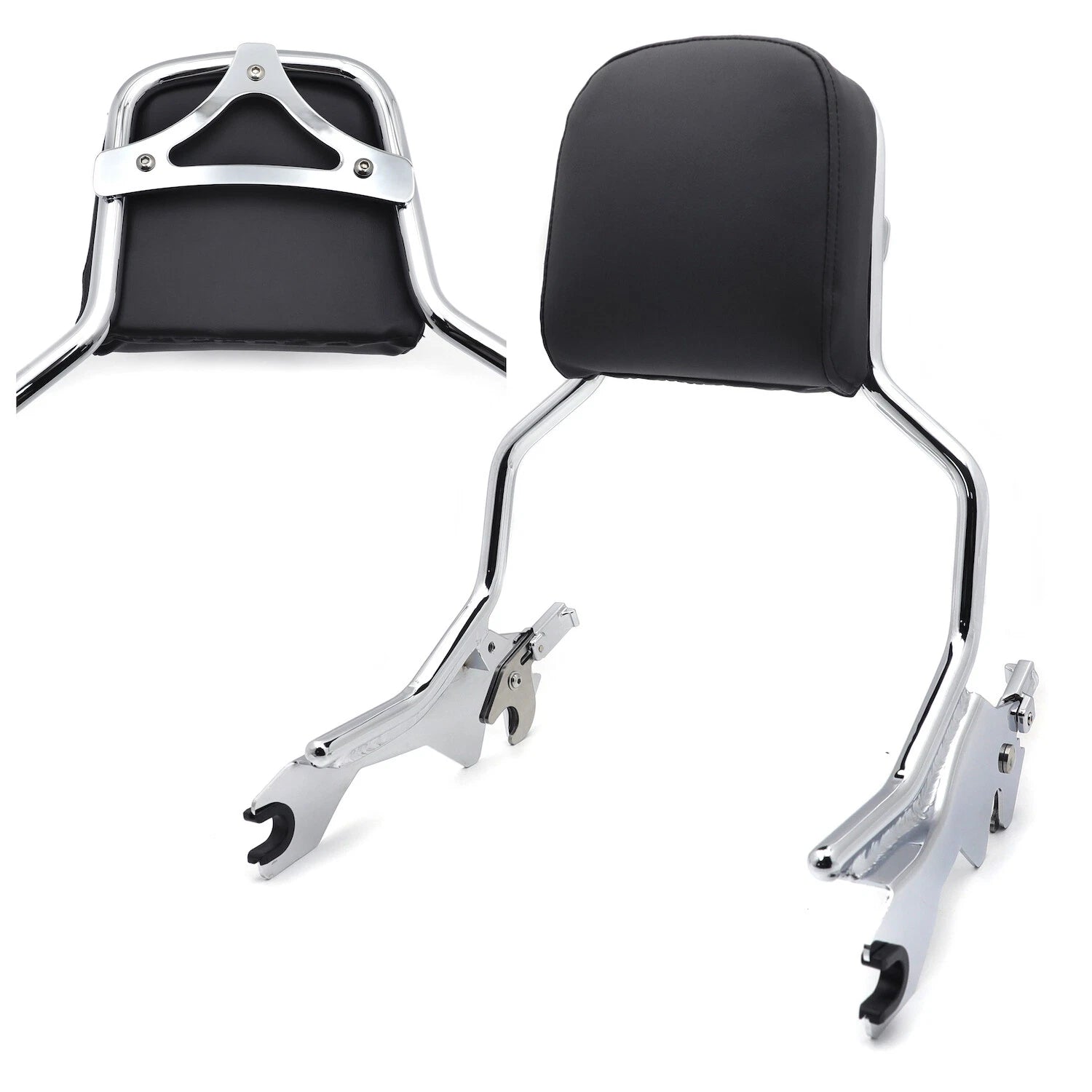 Chrome Passenger Sissy Bar Backrest for Harley Softail FXFB (2018–UP)