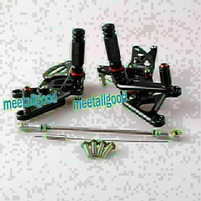 Rearset Foot Pegs for Honda CBR 250R (2010–2014) Black