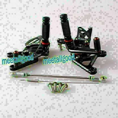 Rearset Foot Pegs for Honda CBR 250R (2010–2014) Black
