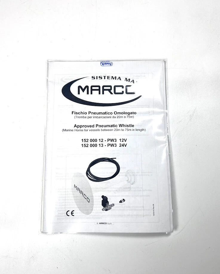 Pneumatic Whistle 24V for Marco 152 000 13 / PW3