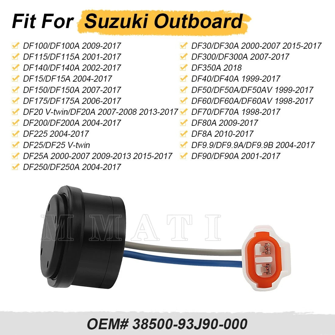 Buzzer for Suzuki DF8A DF9.9 DF15 DF20 DF25 DF30 DF40 DF50 DF60 DF70 DF80 DF90 (1990–2023)