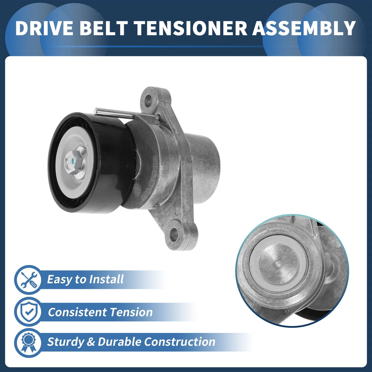 Belt Tensioner for Citroen Berlingo (2012) No. 9677061480 Metal 1 Pc