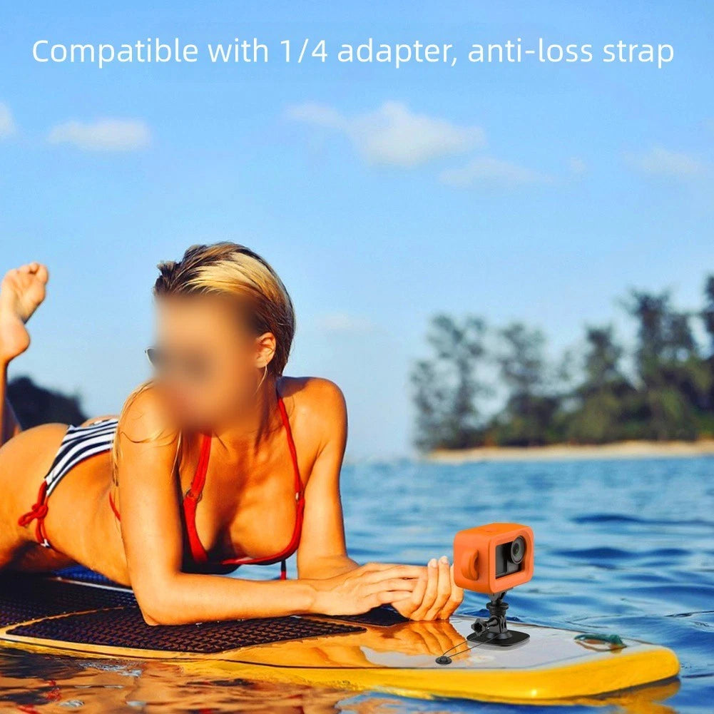Floaty Case for DJI Action5 Pro (Water Sports Camera) - Orange EVA