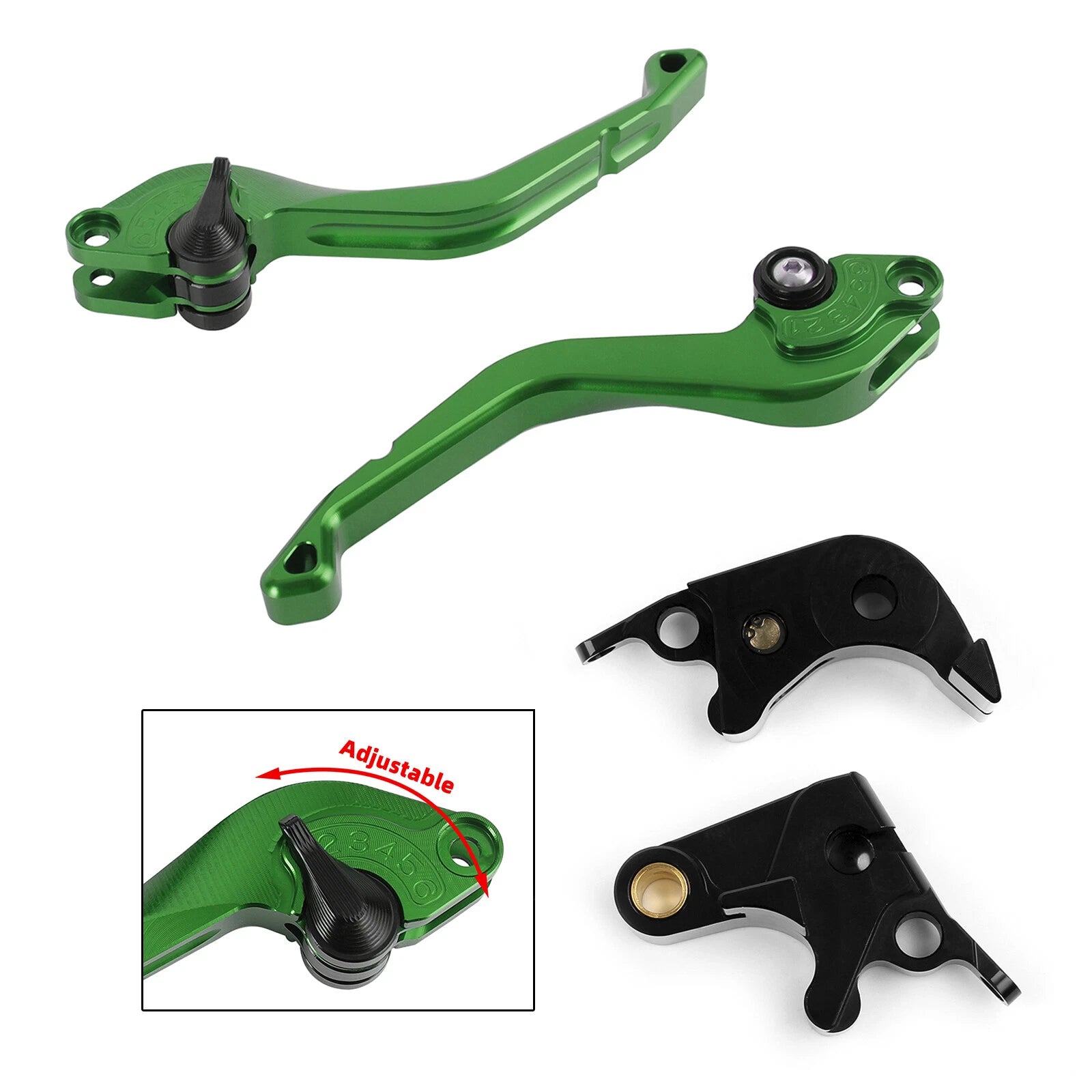 CNC Short Clutch Brake Lever for Suzuki GSXR600 750 (2006–2010) GSXR1000 (2005–2006) T9