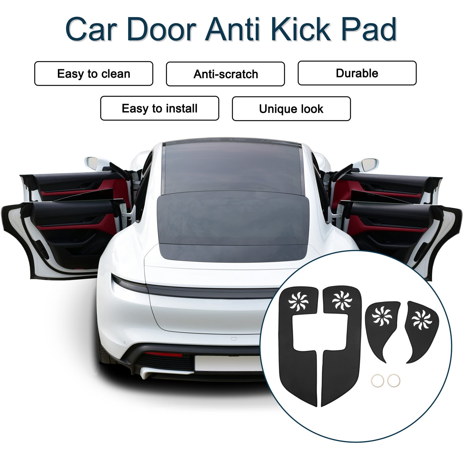 Car Door Anti Kick Pad Sticker Protector for Lexus CT200H (2011–2014)