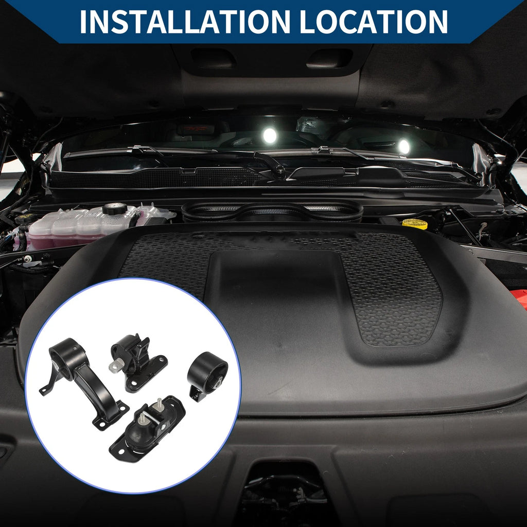 Engine Motor Trans Mount Set for Dodge Avenger 2.4L (2008–2014)