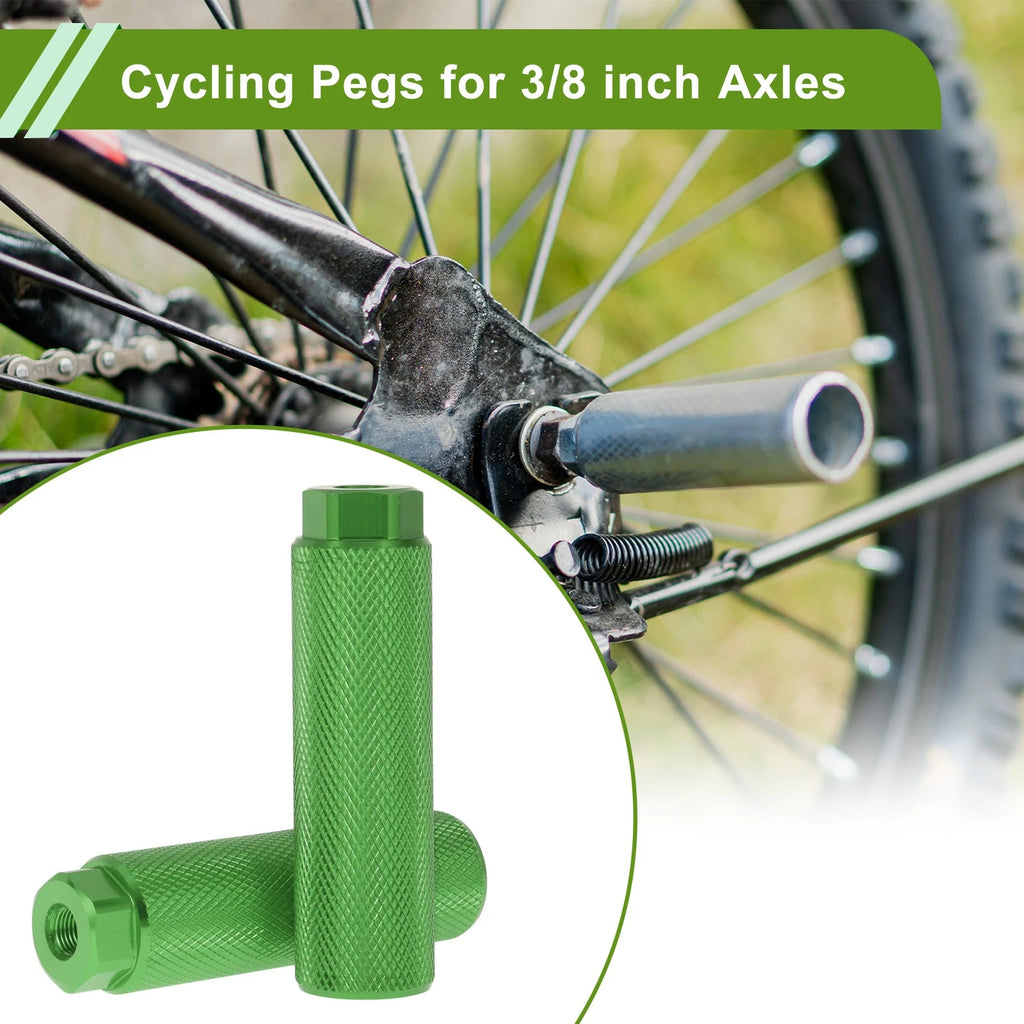 Bike Pegs 100mm Replacement Set for Bicycle Backseats (4 Pcs) (—)