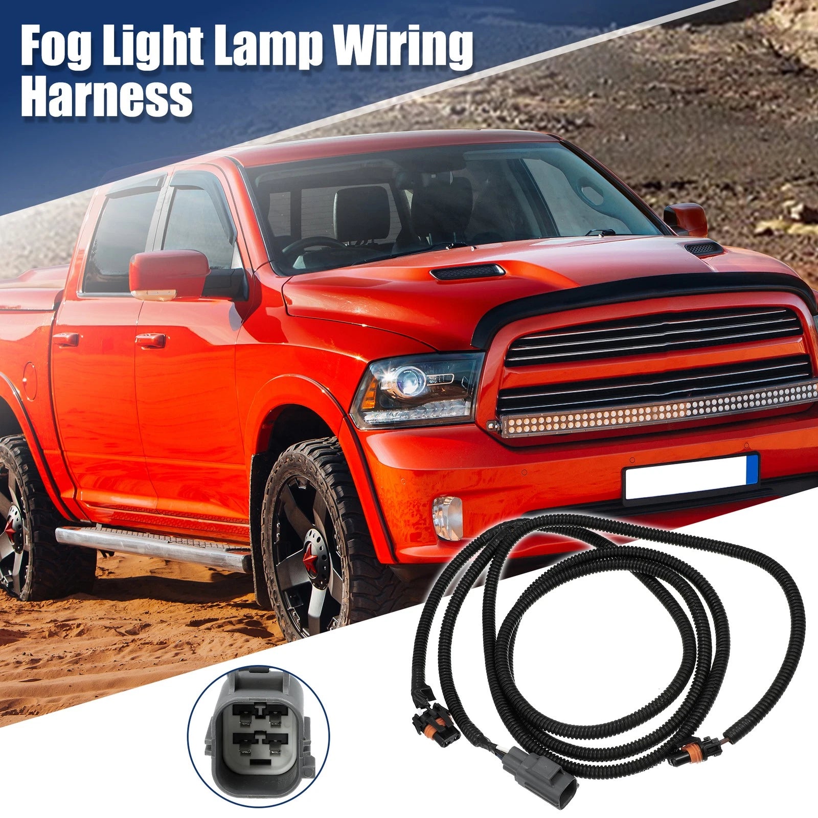 Fog Light Lamp Wiring Harness for Ram 1500 (68197065AA)