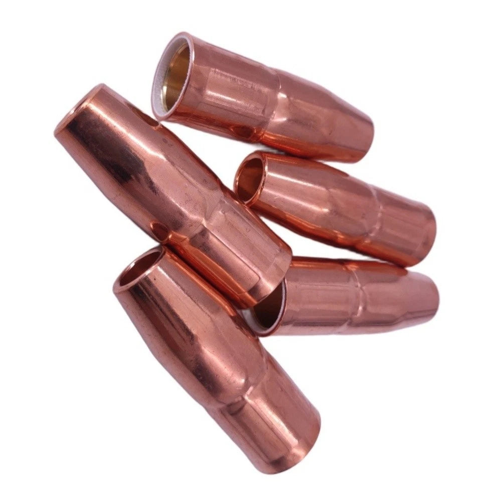 Copper Gas Nozzle for MIG Welding (High Heat Resistance)