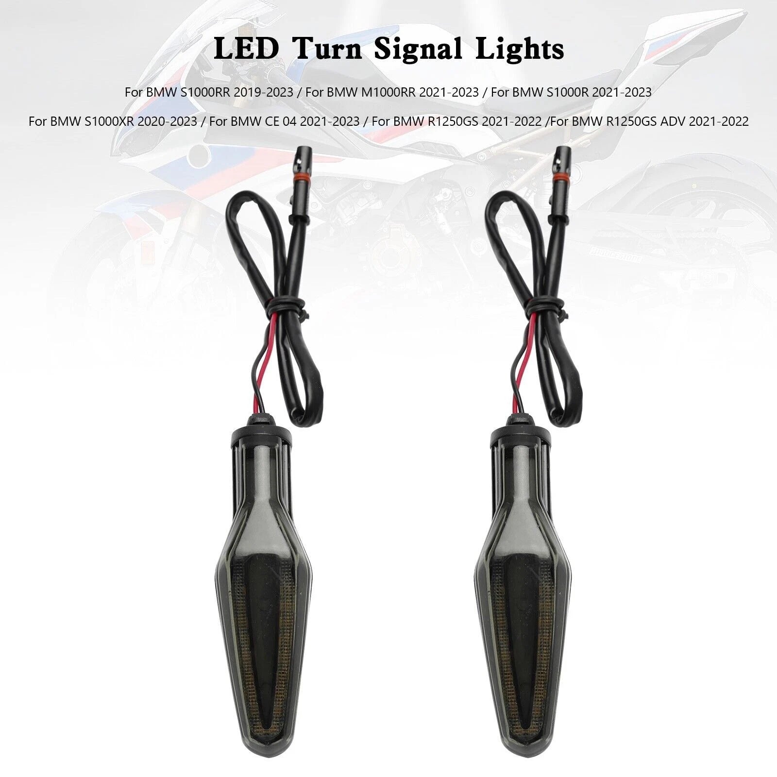LED Turn Signal Lights for BMW S1000XR S1000R R1250GS ADV (2020–2023) T9