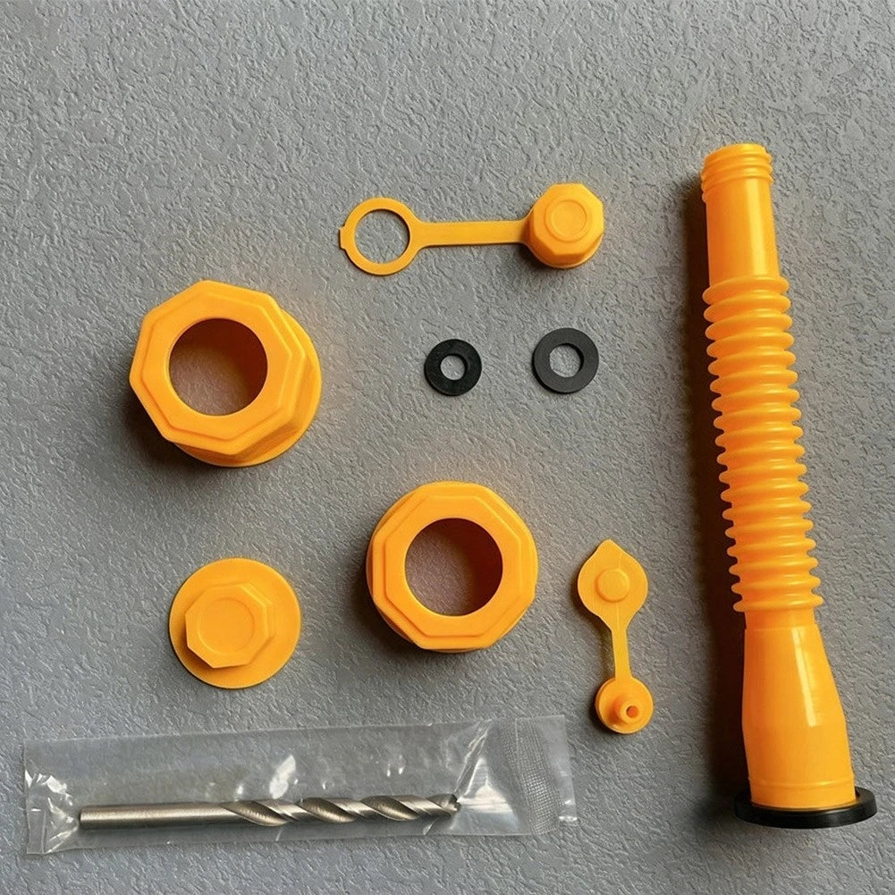 Plastic Hexagonal Spout with Threaded Fitting for Fuel Cans (Universal)