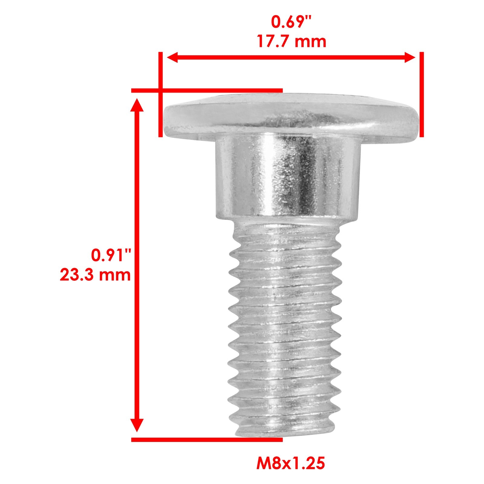 Disc Stud Bolt Front Replacement for Kawasaki Prairie 700 KVF700 2004–2006