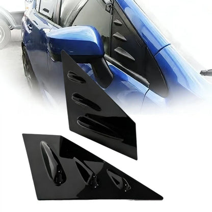 Front Window Louver Set Left Right ABS Carbon Fiber Cover for WRX STI 2015-2020