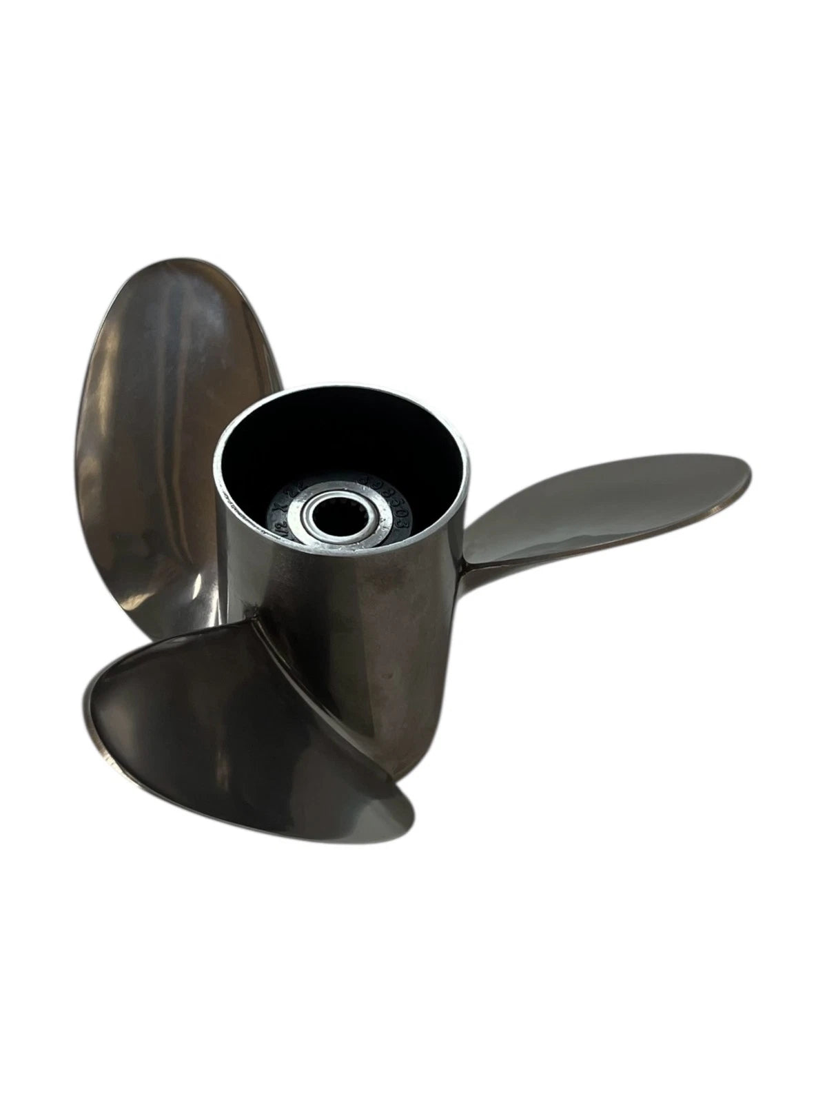 3X 14 1/2 x 22 LH Raker SS Propeller for OMC Evinrude Johnson (OEM 398503)