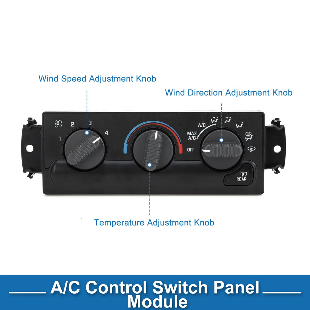 HVAC A/C Heater Climate Control Panel for Chevrolet Blazer (1998–2005)