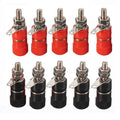 10PCS Compact Copper/Nickel Plated Banana Connector Terminal