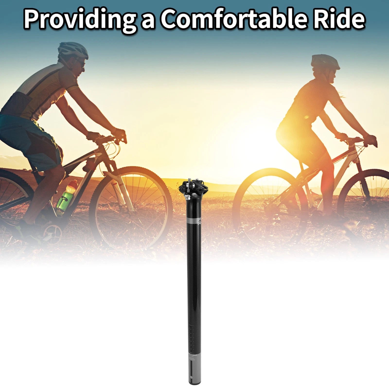 Seat Post 30.8x450mm Replacement Shock Absorbing for Bike Mountain (2008–2020)