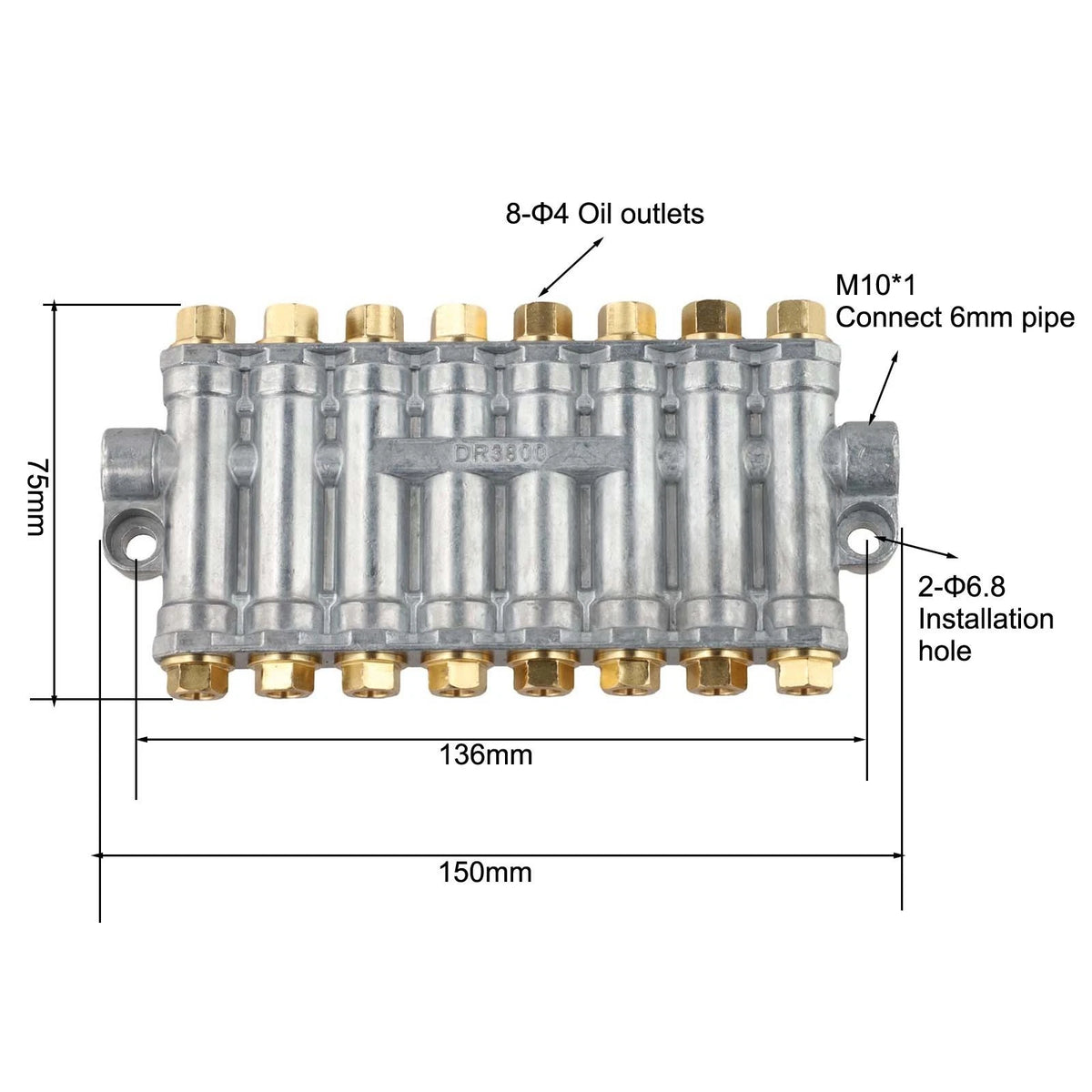Lubrication Valve Distributor for Grease Oil with Spring Operated Mechanism