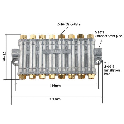 Lubrication Valve Distributor for Grease Oil with Spring Operated Mechanism